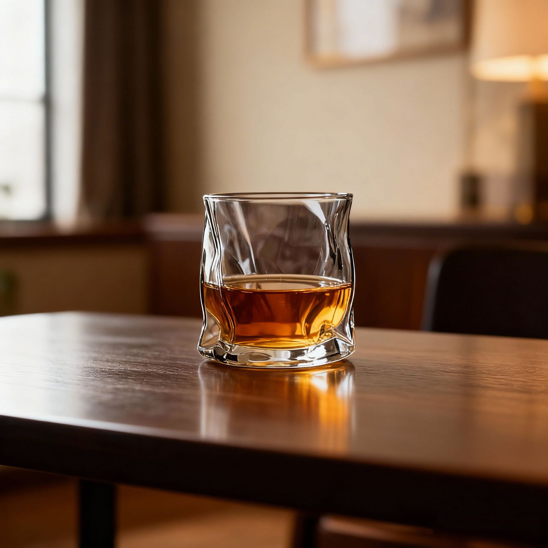 Vaso de whisky al por mayor irregular onda copa de agua copa de vidrio copa de bebida copa de vino copa de cerveza logotipo