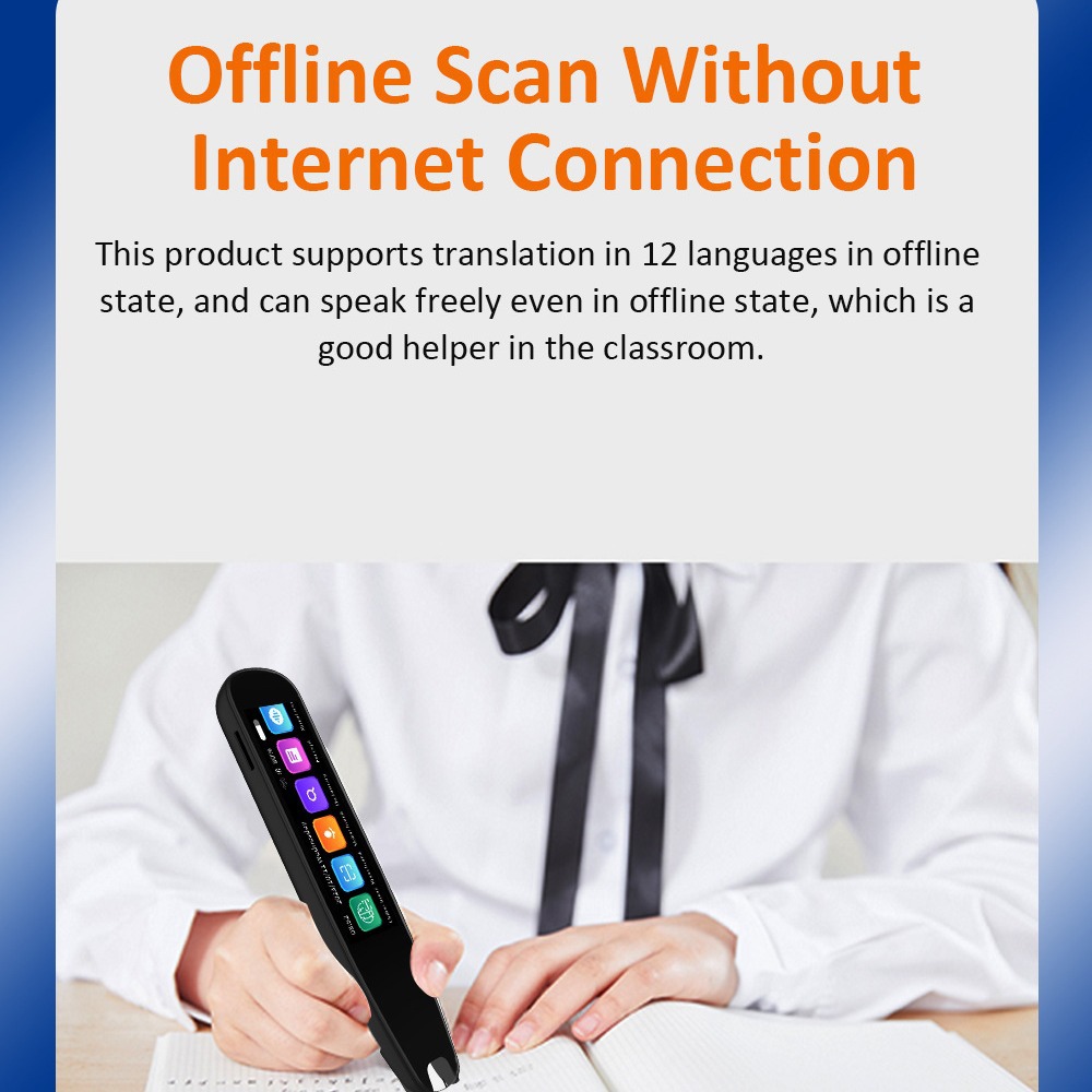 Lápiz Escáner Traductor Offline Multifunción de ABS para Estudiantes image 4
