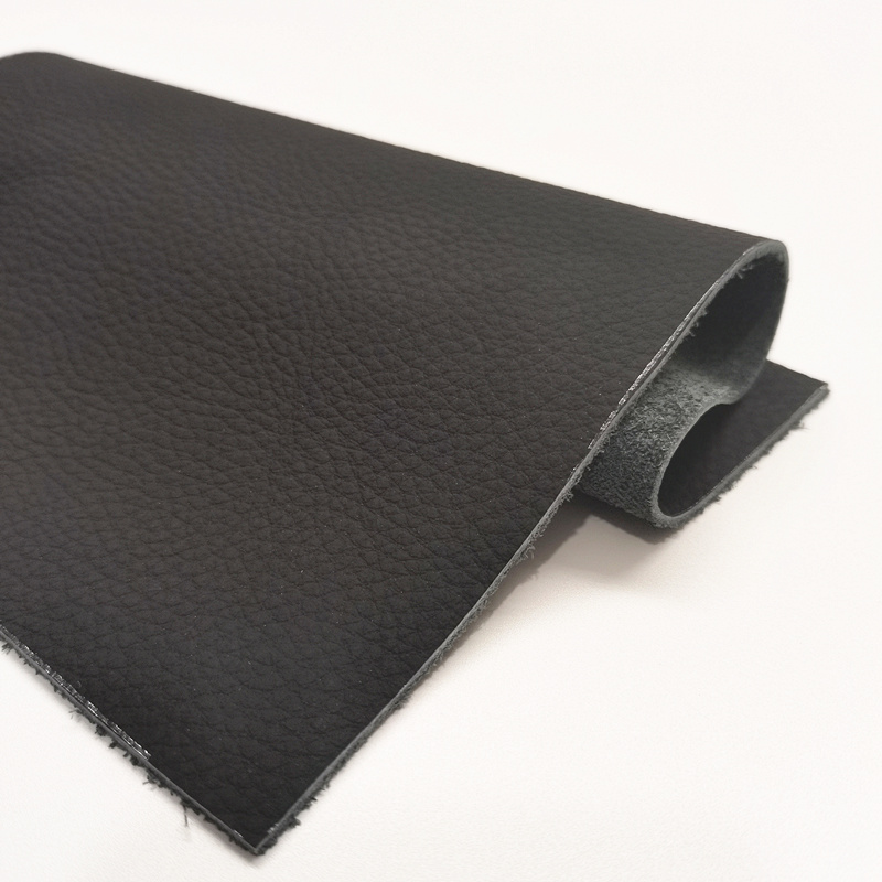 哑光黑色头层牛皮沙发坐垫汽车座椅手工diy软皮料黑色牛皮料1.5mm