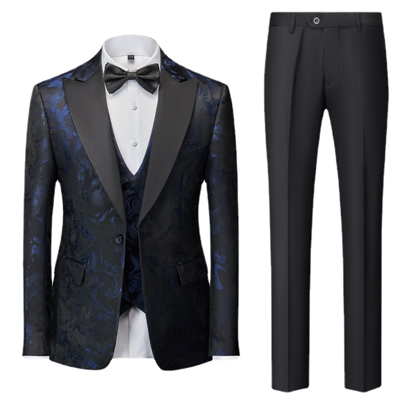Men's Clothing men's new suits men's wedding groom suit three piece suit_voghion.com