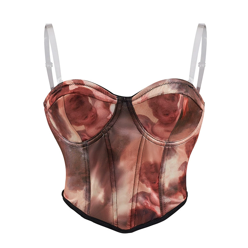 Трансграничный европейский и американский ветер принт подтяжка