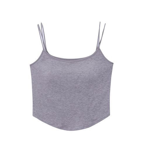 3th Morning Camisole with built-in bra pad, double spaghetti straps, slim design, beautiful back ZY1040