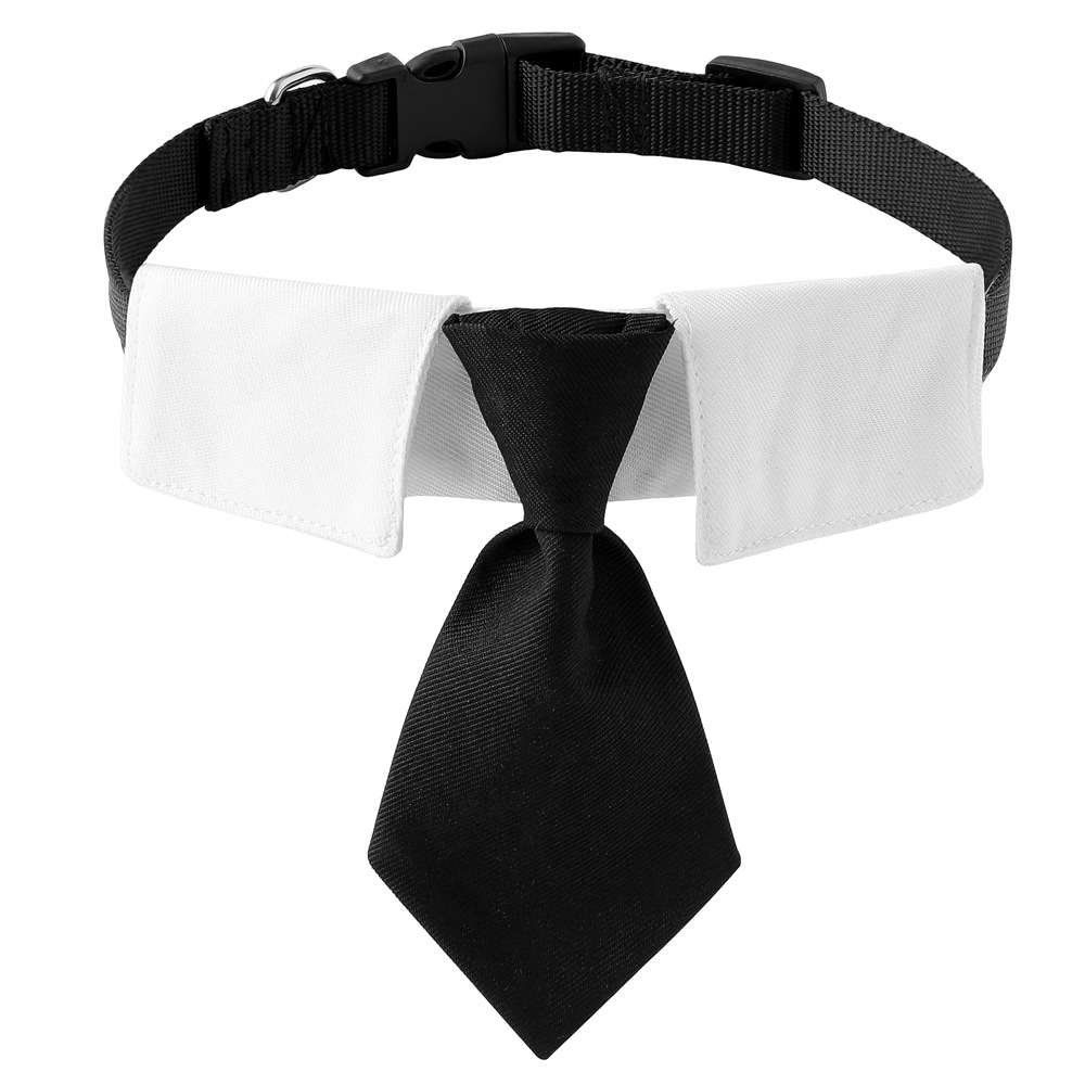 Tanpopo transfronteriza perro estilo británico guapo traje de boda perro mascota ropa corbata collar decoración al por mayor