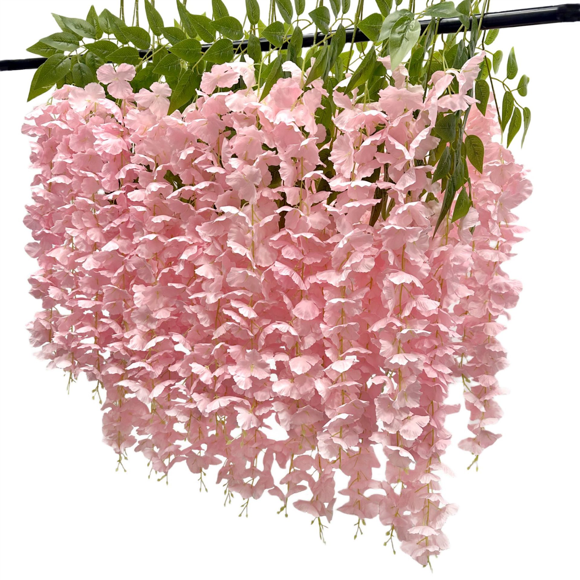 Flor de Wisteria artificial Flor de frijol rama Flor de frijol colgante boda falsa Flor de Wisteria decoración al por mayor Rama de Wisteria artificial