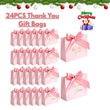 T 15244 Thank You Pink Ribbon Wedding Candy Box ����ϲ�Ǻ�