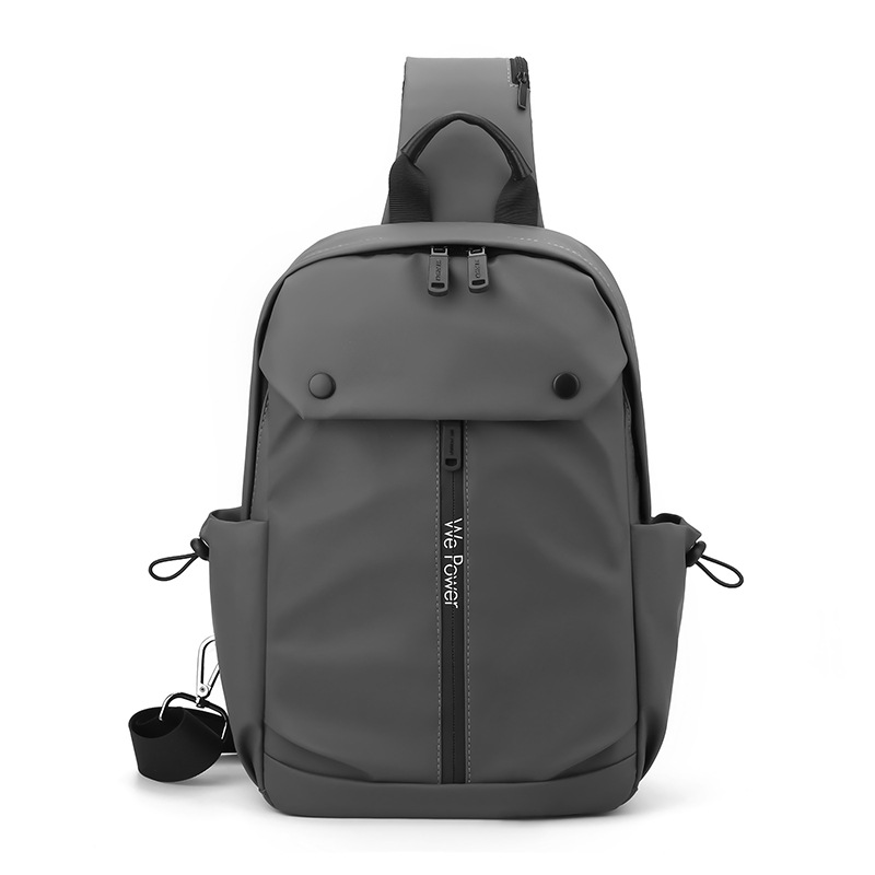 WEPOWER nuevo tipo de bolso de pecho casual para hombres, bolso de hombro simple de moda, bolso de pecho a prueba de derramamientos de gran capacidad.