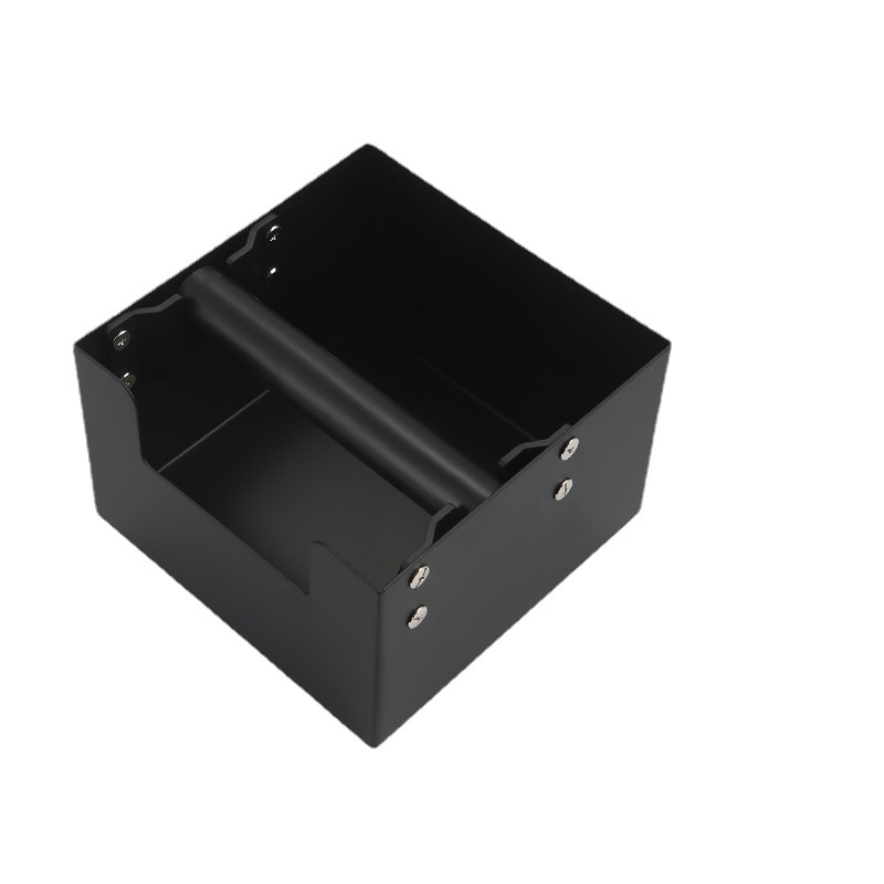 Venta al por mayor caja de escoria de acero inoxidable Cubo de escoria negro tipo cajón caja de escoria pequeño mini café a través de escoria Aparato de café