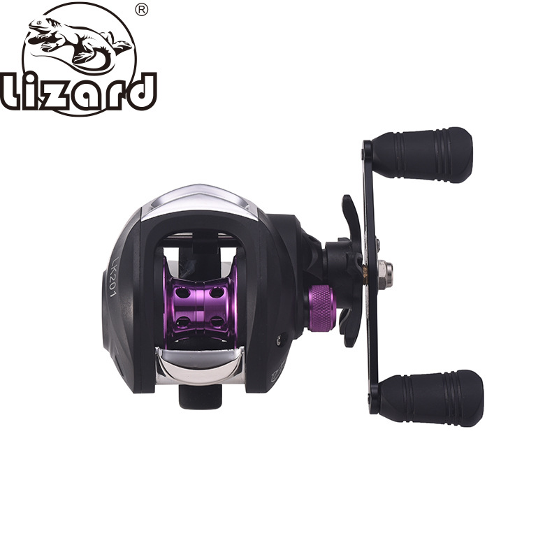 Comay Dragon violet Droplets round All metal Thread cup Magnetic force brake 17 1+Anti-bomb Long shot Lures round