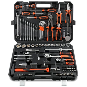 Hi-Spec 96PC 1/4quot;&1/2quot;Набор инструментов для ремонта автомобилей, многоцелевой комбинированный инструмент для домашнего ремонта автомобилей и машин