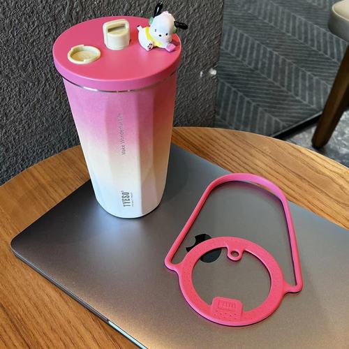 Taishuo Gradient Diamond Cup Original Silicone Portable Hand Rope tyeso [8848B does not include water cup]