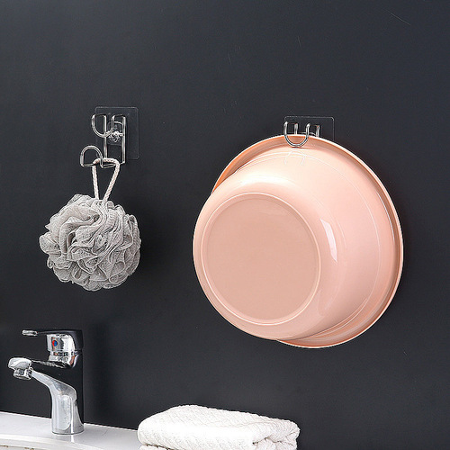Stainless steel seamless hanger l bathroom washbasin face towel bath towel hook multi-purpose clothing adhesive hook hanger bracket