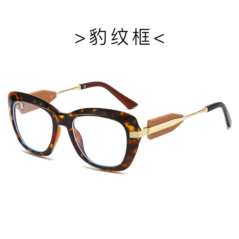 25新款个性时尚平光镜男女同款猫眼潮流防蓝光跨境热销眼镜框|undefined