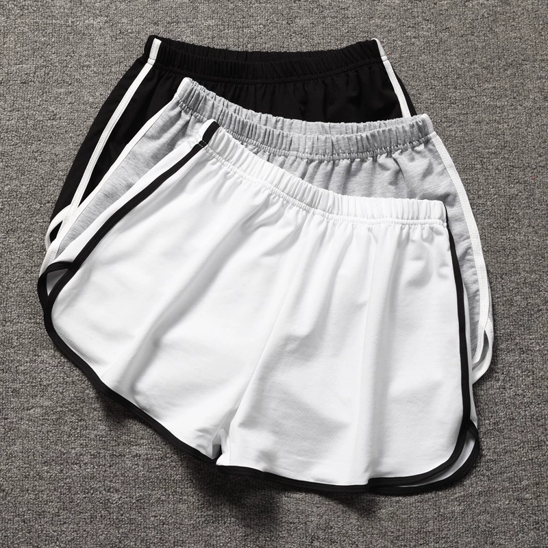 Летние свободные спортивные шорты с высокой талией, женские широкие шорты для бега и йоги, модные повседневные домашние Пижамные брюки, пляжные брюки