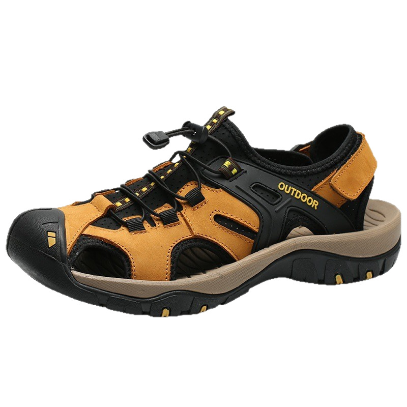 Sandalias para hombre 2025 nuevos zapatos de playa antideslizantes de suela suave de doble uso de verano para hombre sandalias y zapatillas casuales de estilo explosivo transfronterizo