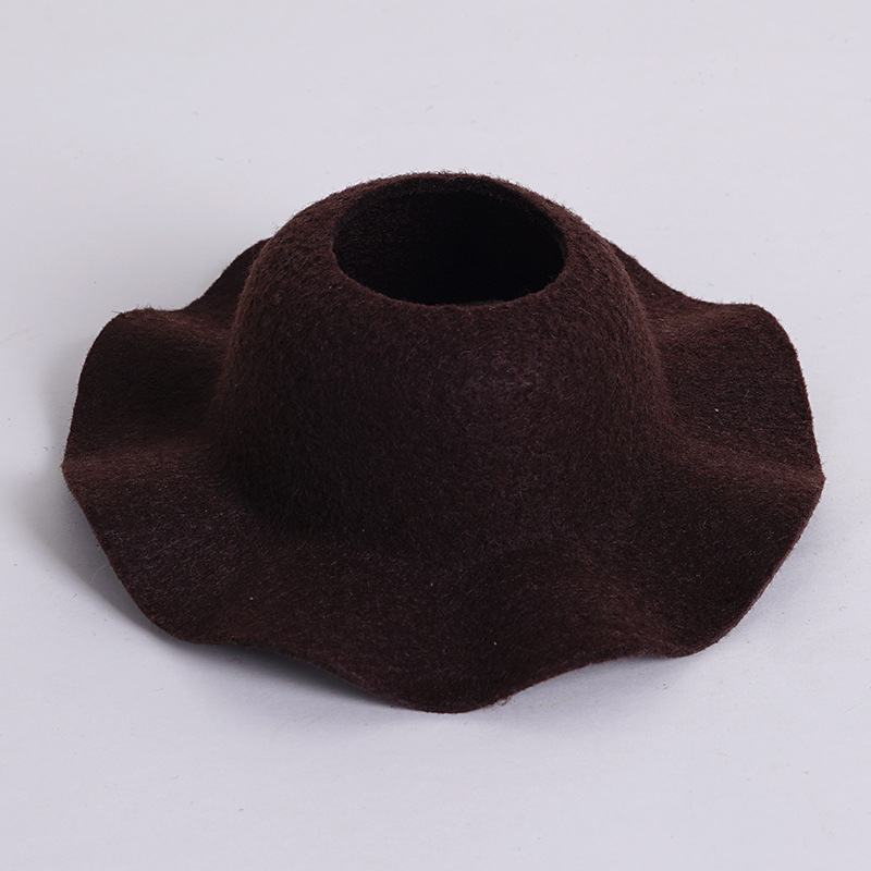Labu nuevo sombrero de feltero abierto sombrero de cúpula sombrero accesorios de moda sombrero mini sombrero muñeca