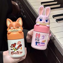迪士尼朱迪史迪奇保温杯2025新款高颜值水杯小巧便携儿童学生杯子