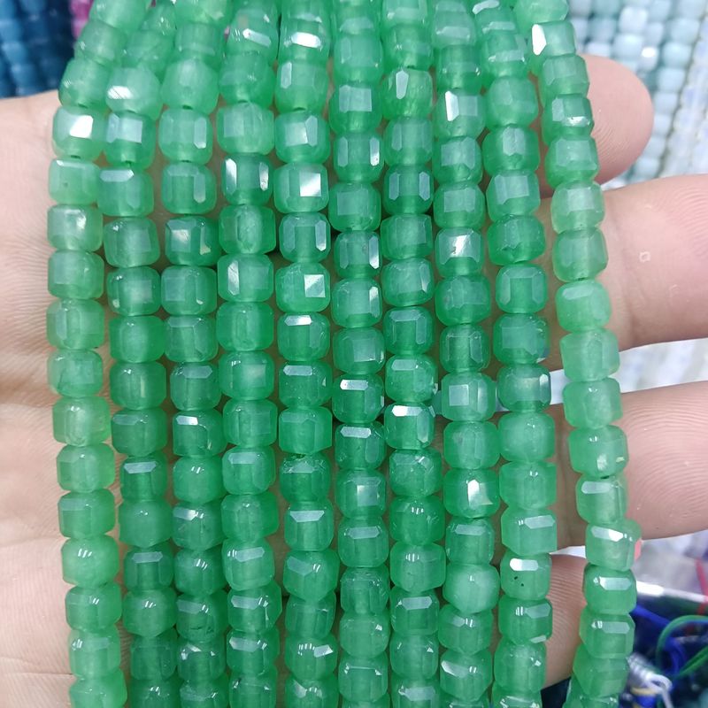 6 ミリメートル正方形角砂糖キューブビーズ天然石クリスタル瑪瑙 DIY ジュエリー手作りアクセサリー衣類アクセサリー|undefined
