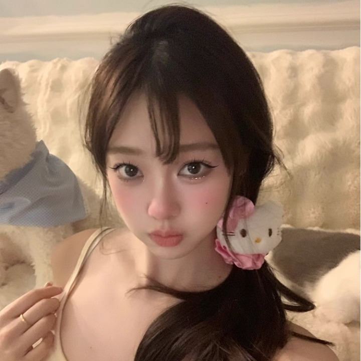 villano KT arco de lavado de cara correa de cabello de lavado correa de cabello de mujer correa de cabello correa de cabello jugar lindos dibujos animados fotos adornos para el cabello