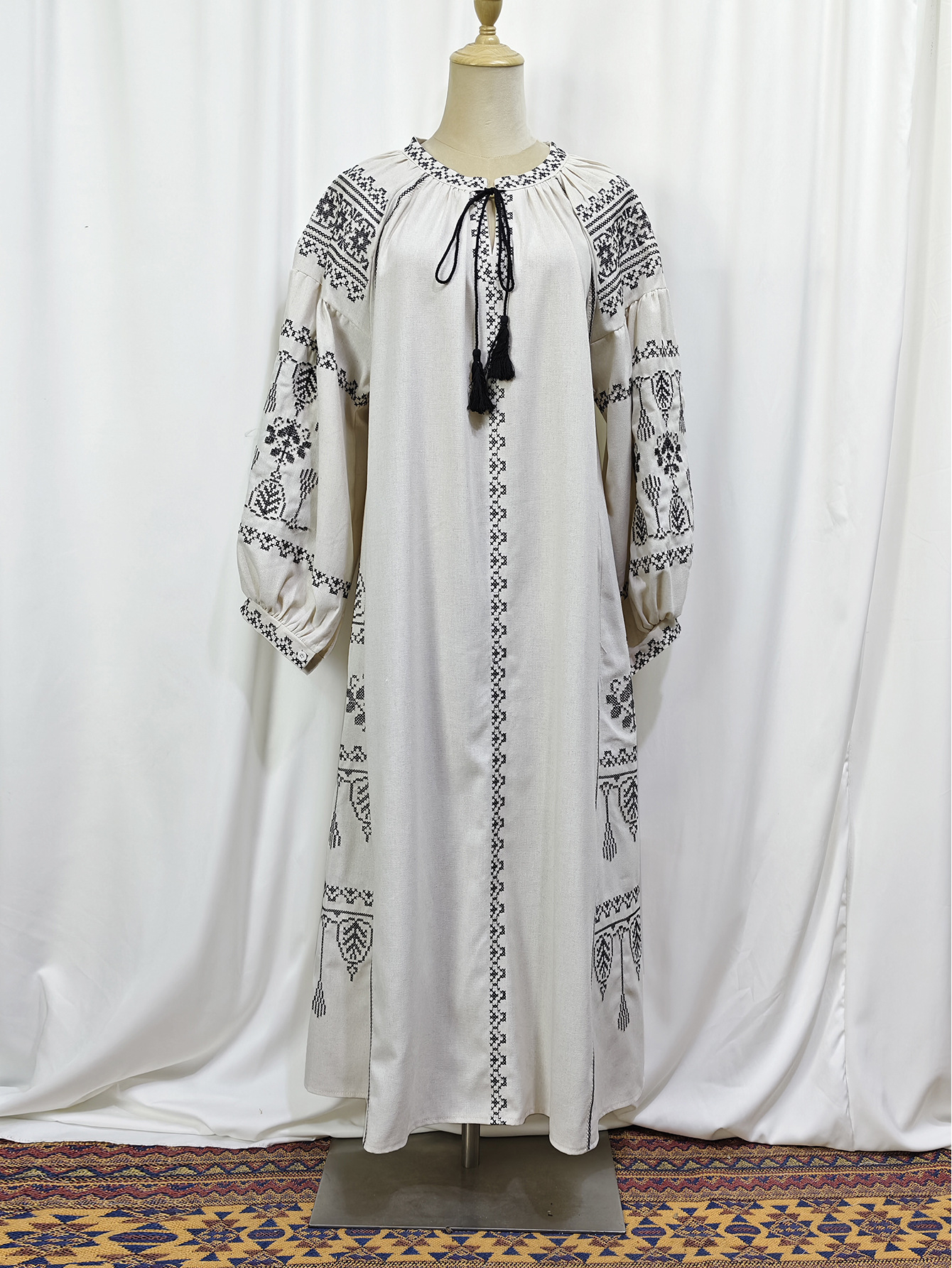 Women's Adults Geometric Symbol Three-dimensional Decoration Abaya display picture 8