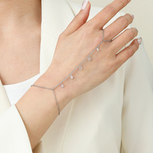 水晶手链手指戒指手腕链结婚珠宝礼物跨境爆款