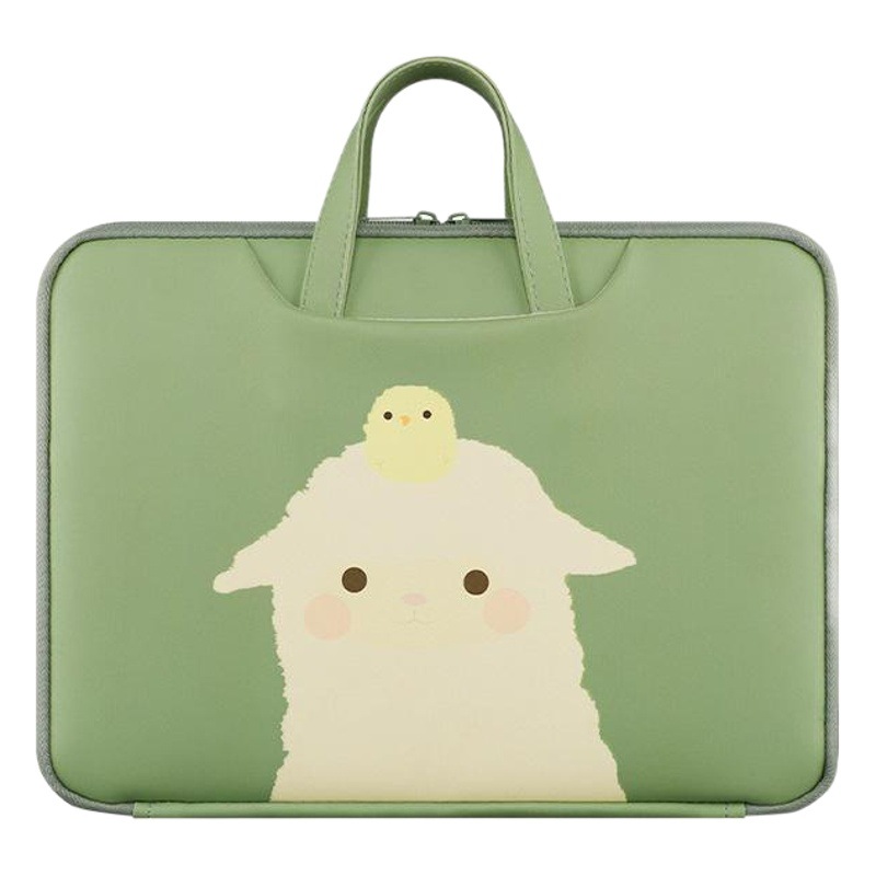 Women's Fashion Small Fresh Flat Laptop Laptop Bag New Cute Cartoon Suitable Apple Handbag