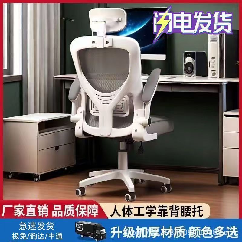 Computer Chair Sedentary Home Office Chair Staff Dormitory E-Sports Seat Ergonomic Study Chair Desk No