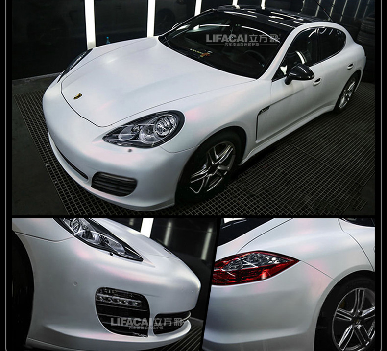 Car Color Changing Film White Film Sticker Pet Piano White Matte Glossy Crystal Carbon Fiber Full Body Interior