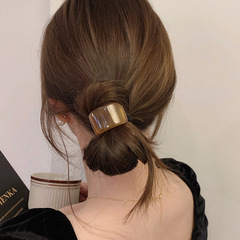 發圈半圓發繩2023新款皮筋髮飾頭飾扎馬尾頭繩後腦勺發捆女