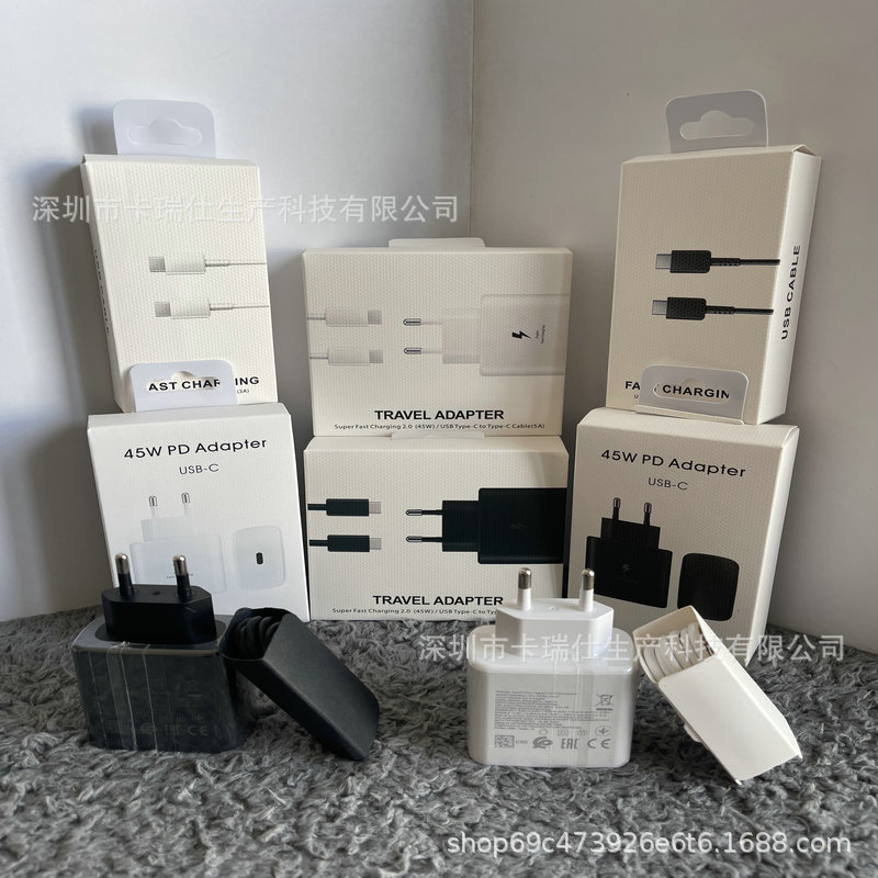 45w super fast charging for Samsung mobile phone 45W charger typec fast charging head EU gauge 45W adapter original