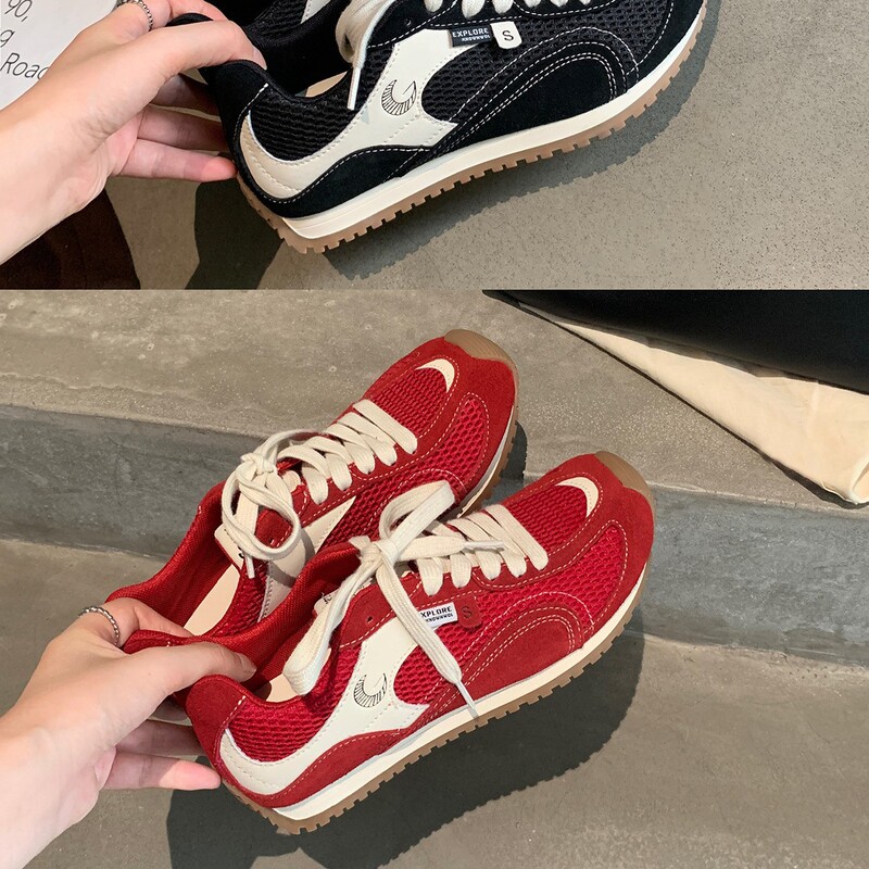 葡萄妈惠州女鞋红色增高德训鞋小白鞋女款鞋子女百搭运动休闲板鞋|undefined