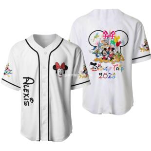 European and American Hello Kitty Baseball Suit 3D Alphabet Digital Print Short-sleeved Jersey V-neck Button Cardigan Thin Ball Suit