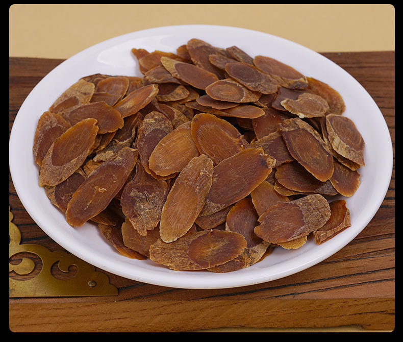 Red Ginseng Slices (Panax ginseng) — Changbai Mountain Ji'an Dried Root Slices, Food Herb preparation