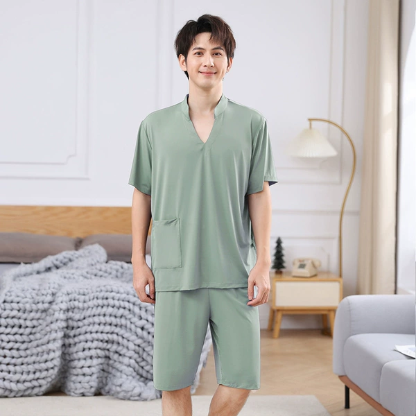 High-end cool silk dark turquoise for men