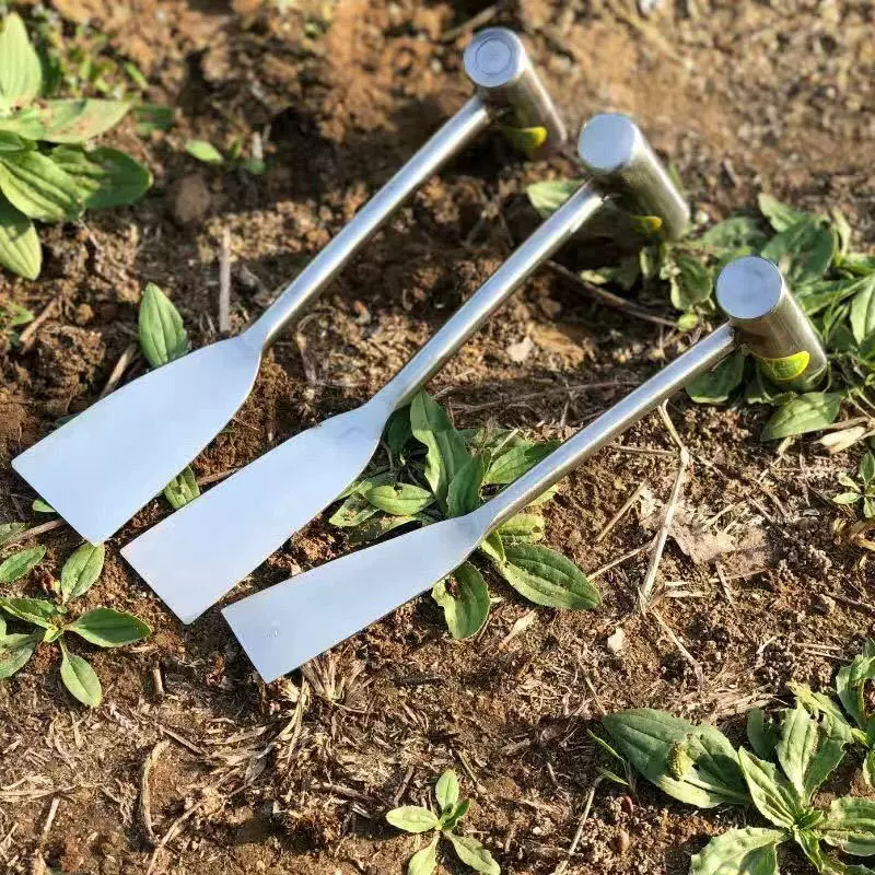 不锈钢小铲子挖野菜铲园艺铁铲种菜养花松土工具铁锹锄头园艺专用