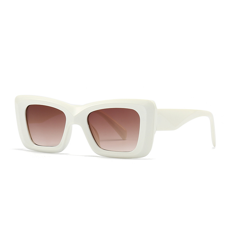 New European and American fashion catwalk small frame cat eye sunglasses for women, trendy sunglasses for men, cross border 9137 UV protection_voghion.com