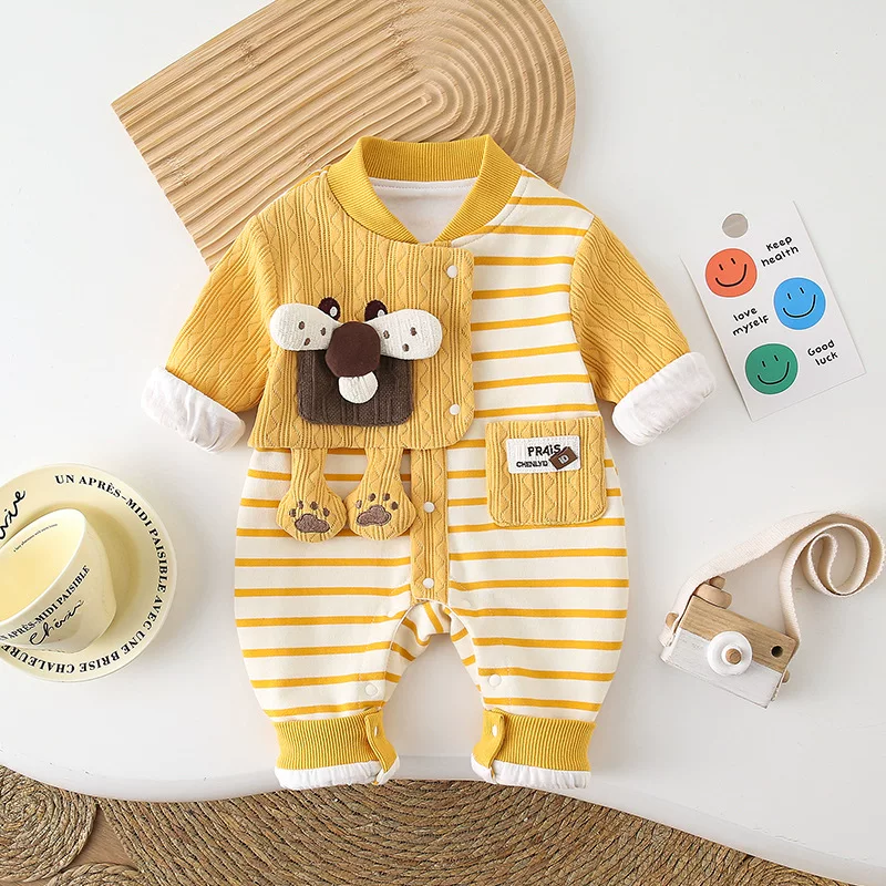Double-layer cute doll for new born to go out, autumn, trend of season