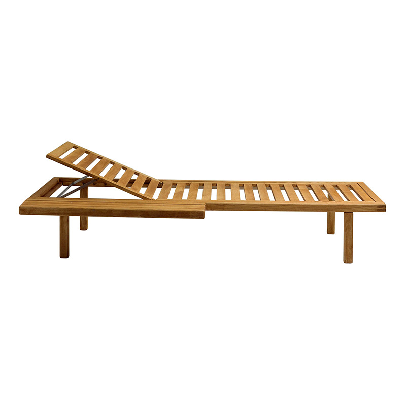 Cama de teca al aire libre patio villa piscina sillón jardín al aire libre alojamiento balcón arena impermeable madera maciza cama