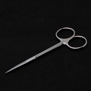 Stainless steel straight head folding line scissors 11.5cm thread scissors yarn scissors double eyelid stickers eye sticker scissors makeup tools