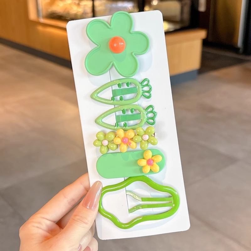 Horquilla para niños Clip de flequillo lateral para niña Clip de pico de pato para bebé Clip bb Accesorios para el cabello de alto valor Tombros de dopamina