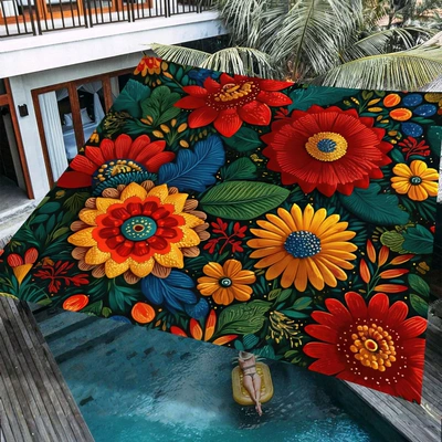 sun-proof canopy hanging cloth, printed – Avtomobil yan çətirləri - sunshade-sail-16-185-240cm