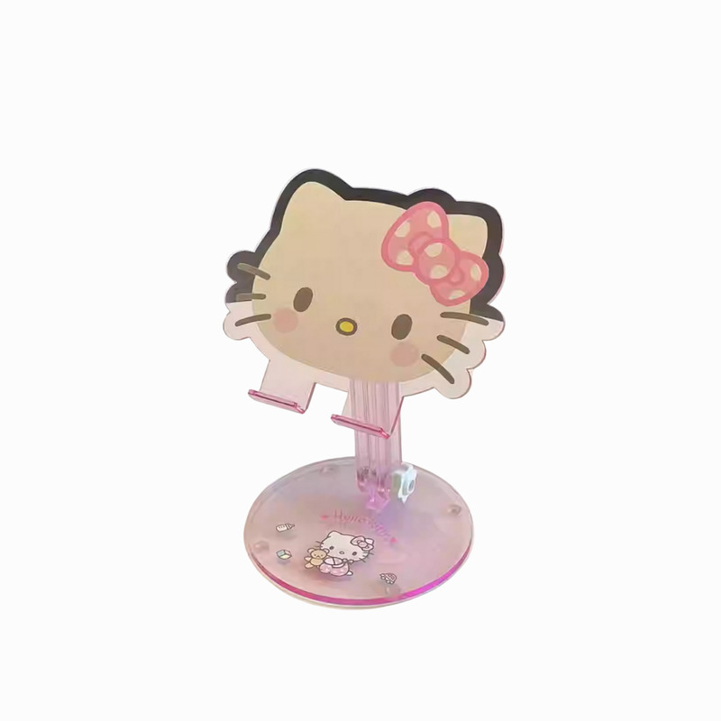 可爱Kitty猫桌面手机支架款多功能平板手机可调节可折叠可爱支架|undefined