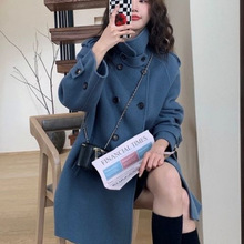 毛呢外套女新款秋冬时尚洋气韩版百休闲搭宽松气质优雅呢子大衣