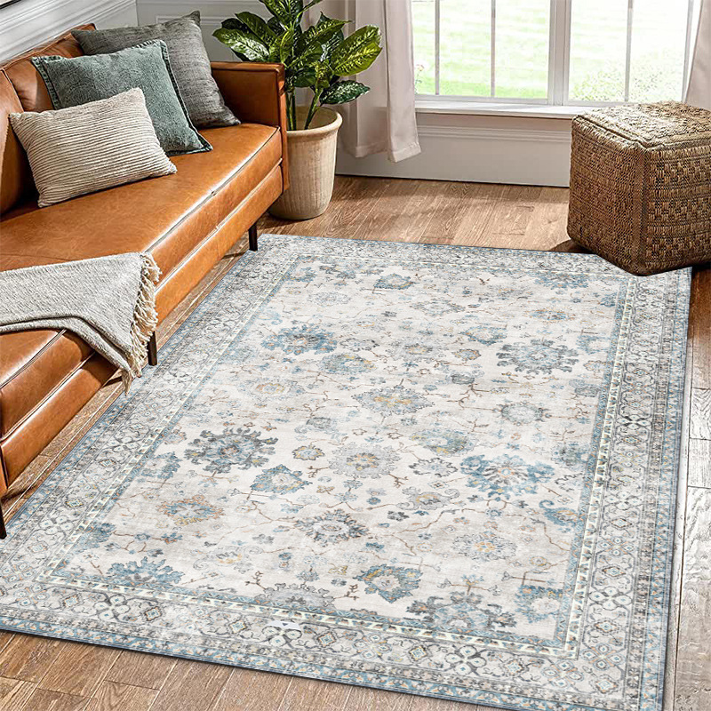 Foreign Trade Carpets American Style Persian Turkish Vintage Carpets Cross-Border Tpe Bohemian Living Room Non-Slip Carpet Floor Mat