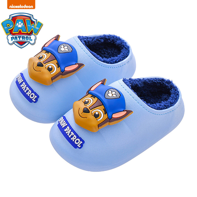 Zapatillas de algodón auténticas de invierno para niños y niñas con bolsas de algodón impermeables de lana caliente, zapatos de algodón caseros para bebés