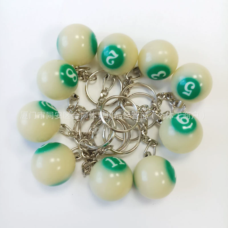 Бильярд брелок Бильярд флуоресцентный брелок подвеска