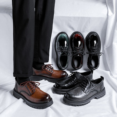 English-style small leather shoes for men, 2022 autumn and winter new versatile Japanese uniform retro college loafers 65225-R