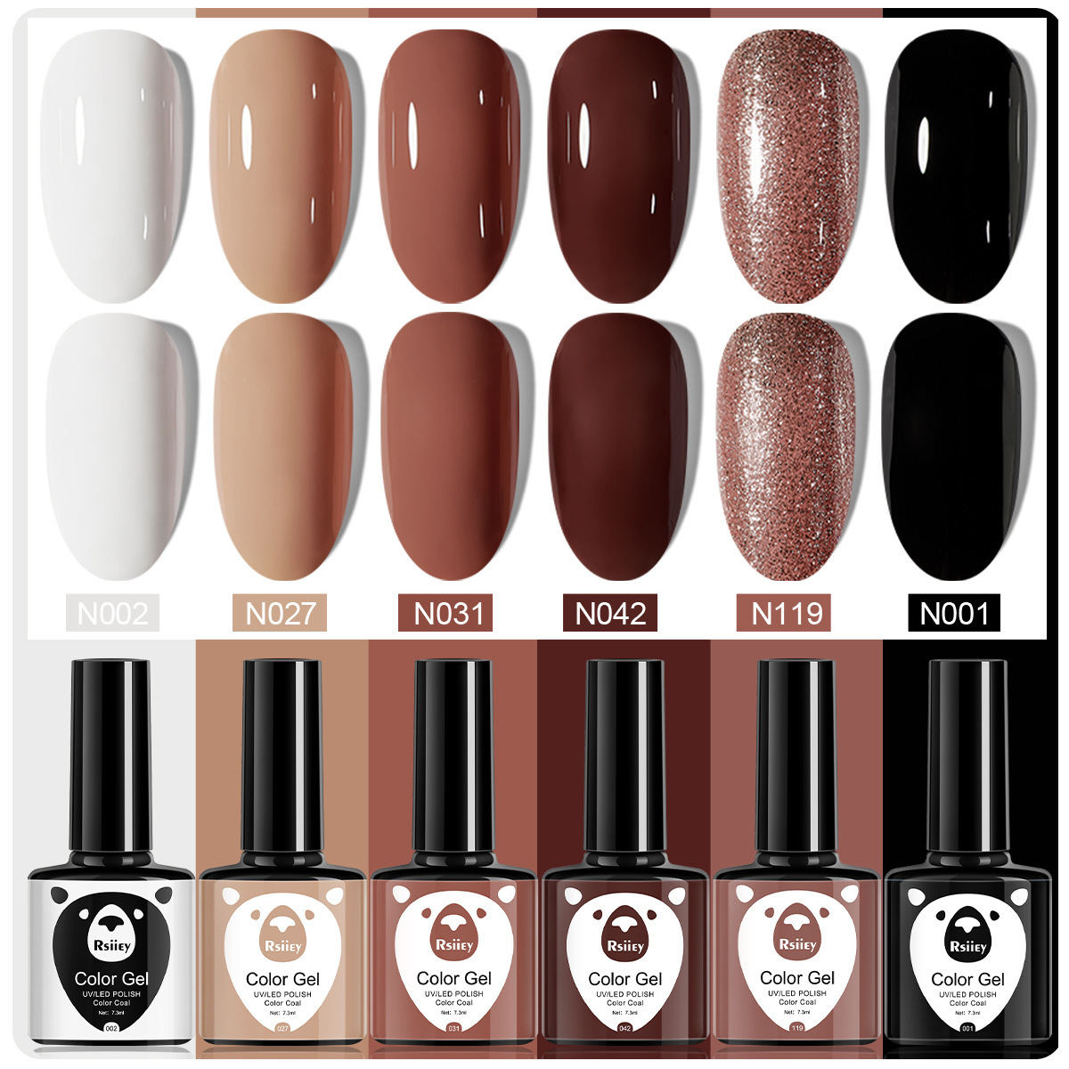 6 colores esmalte de uñas pegamento fototerapia embotellada color popular pintado brillante ojo de gato pegamento UV fototerapia pegamento esmalte de uñas traje de pegamento