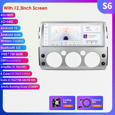 The cross-border model is DVD Navigation - 6-64g-wifi-4glte-edition-7862-carplay-eight-nuclear-123-inches-for-toyota-fj-coolidge