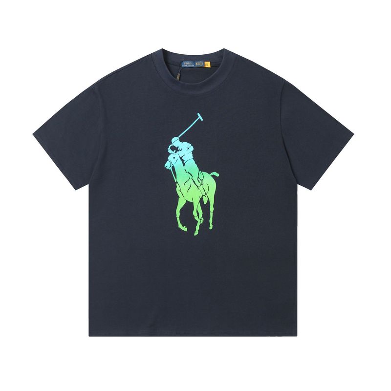 クロスボーダー ラルフローレン クラシック ベア プリント ラウンドネック 半袖 シンプル ファッション 万能 Tシャツ 男女兼用|undefined