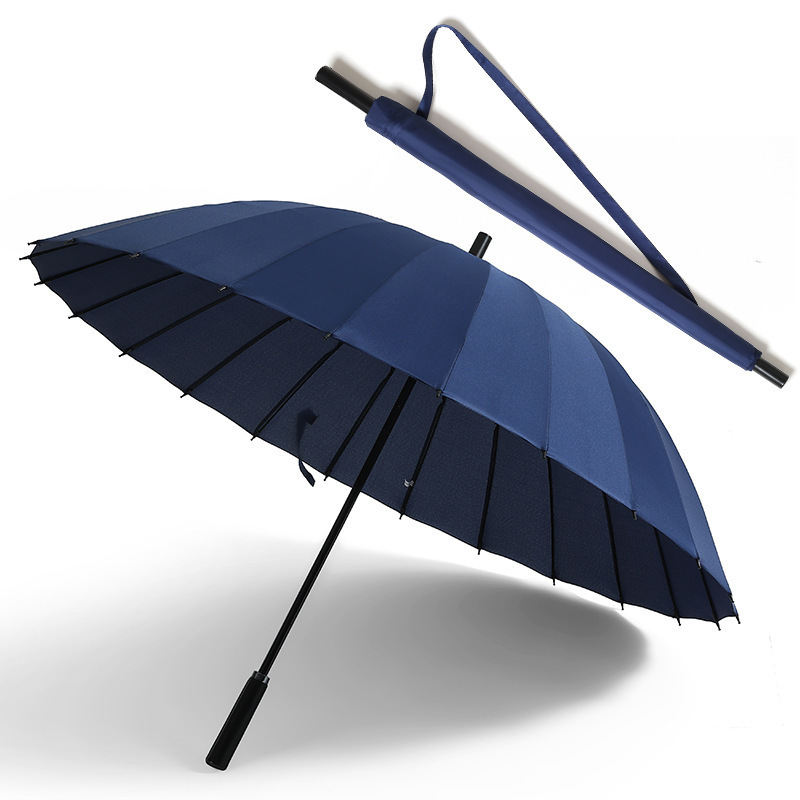 抗风24骨长柄超大号雨伞大量双人男女直杆自动晴雨伞广告|undefined